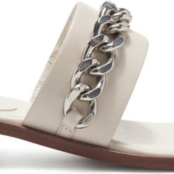 VINCE CAMUTO SANORAL Chain-Detail Slide in Bone Size 5.5 - Picture 4 of 4